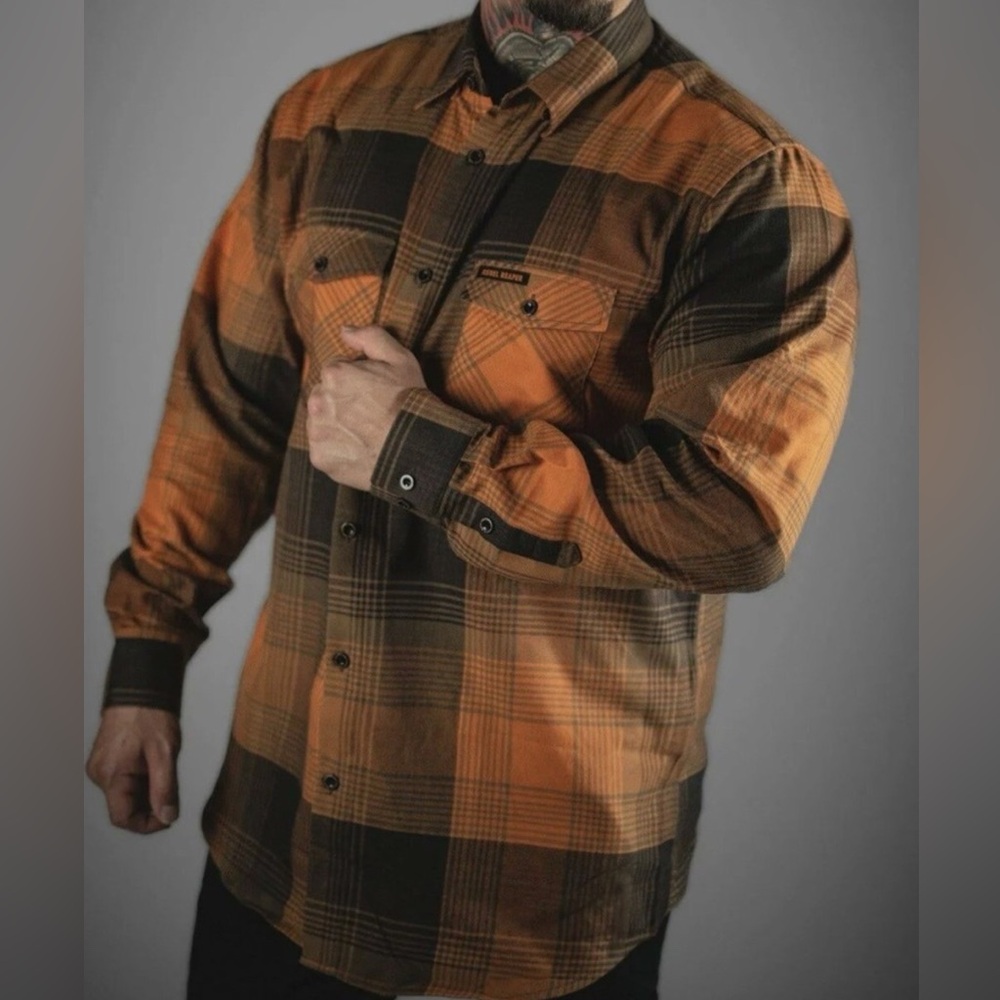 Rebel Reaper “Carbon” Flannel Size Large